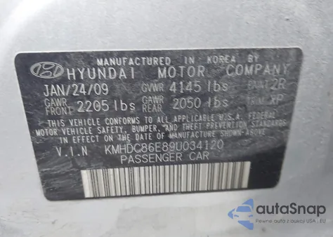 2009 Hyundai Elantra Touring из США, поврежденный, VIN KMHDC86E89U034120